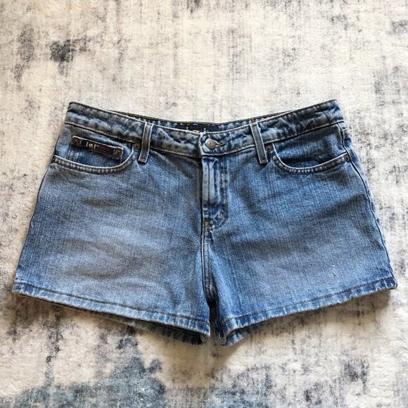 LEI VINTAGE Denim Mid-Rise Shorts - Picture 1 of 7